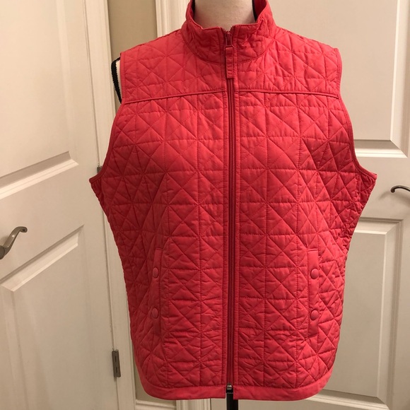 Talbots Quilted Unlined Zip Front Vest - Picture 6 of 8